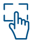 Auf dem Bild ist ein Icon abgebildet welches zeigt, dass eine Hand mit dem Zeigefinger eine Schaltfläche anklickt.